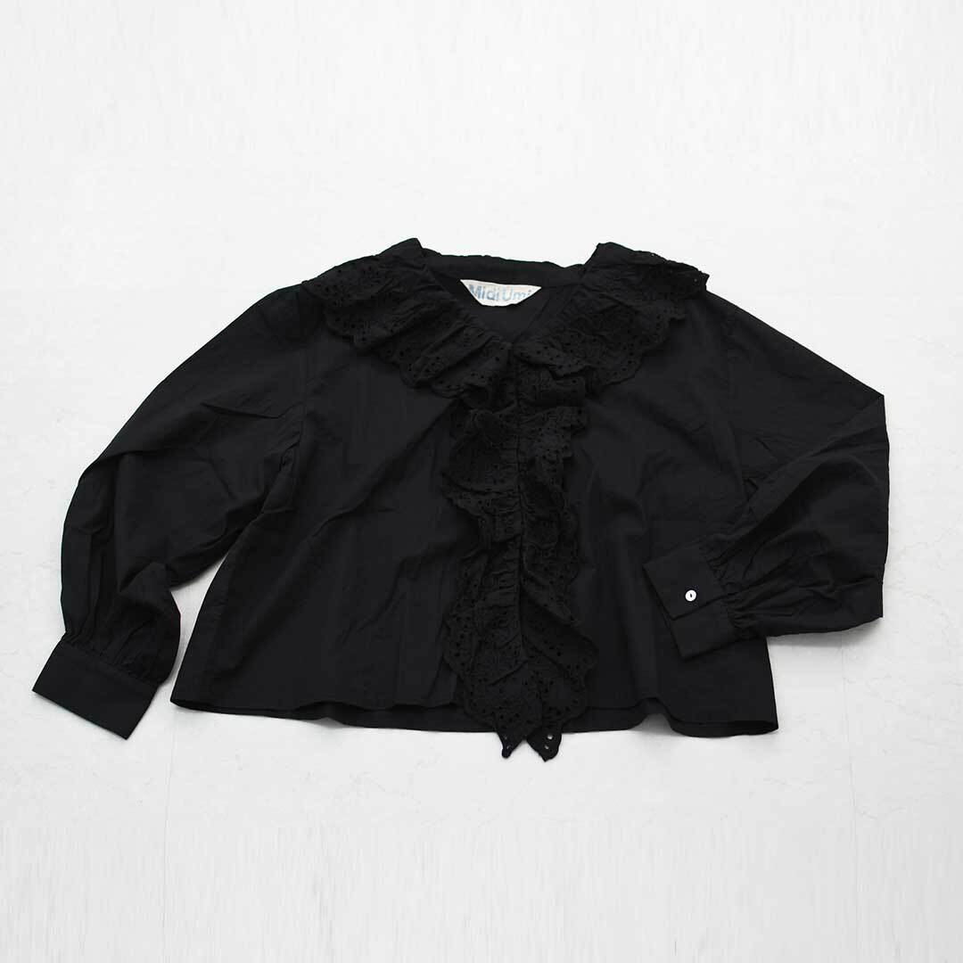 MidiUmi [ミディウミ] front raffle shirt [2-730232] フロント
