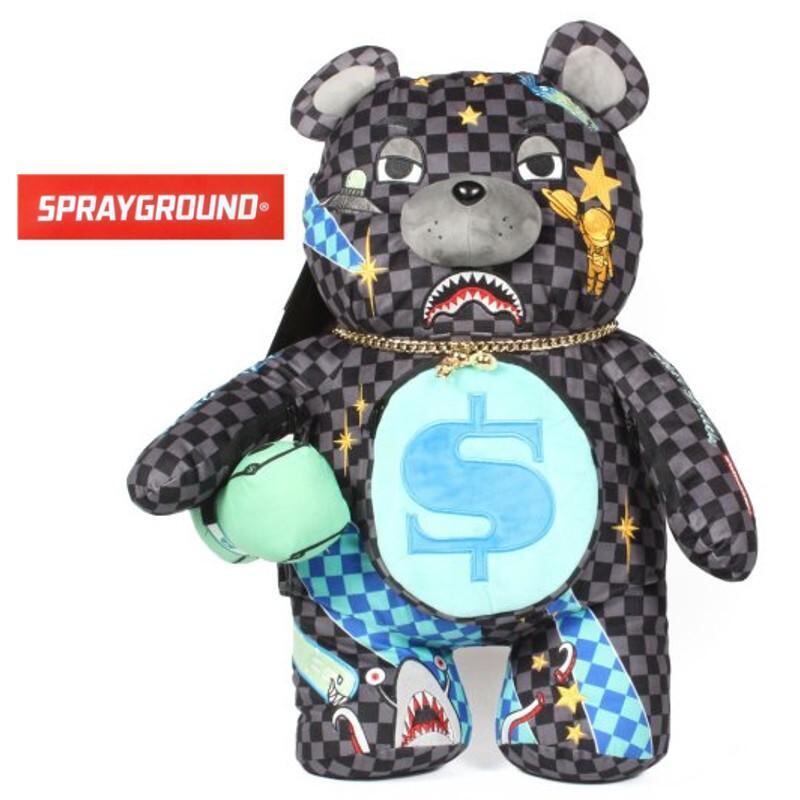 SPRAY GROUND スプレーグラウンド ぬいぐるみリュック WTF ALIEN BEAR