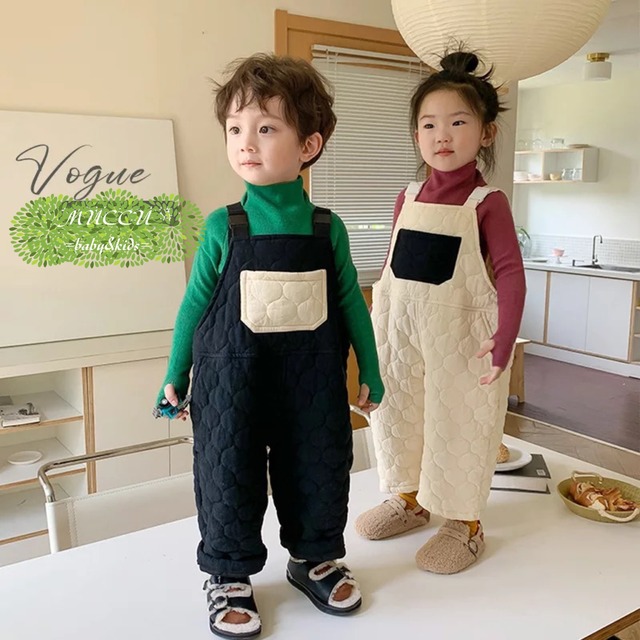 送料無料 予約販売 おしゃれ キルティング オーバーオール 80cm 130cm ペアコーデ 兄弟 姉妹 双子 男の子 女の子 お誕生日 ハーフバースデー 結婚式 出産祝い お揃い 赤ちゃん キッズ ディズニー Muccu Baby Kids