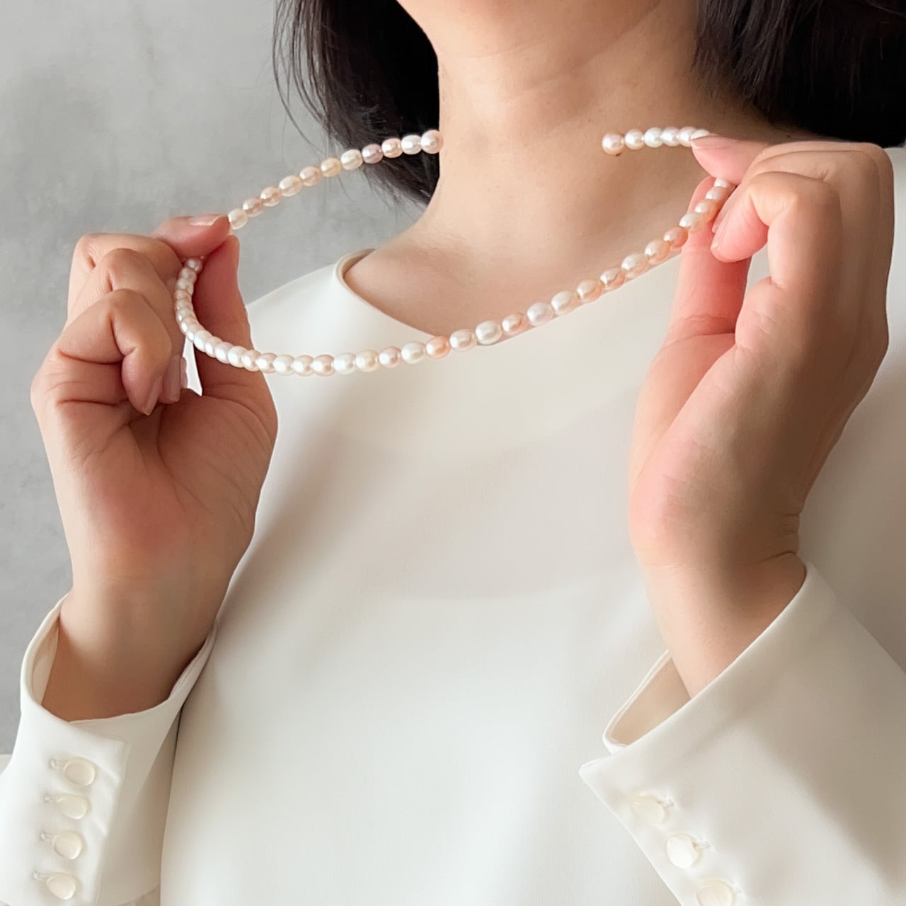 淡水パール 形状記憶ワイヤー チョーカー ネックレス | アクセサリー