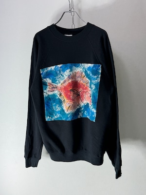 80’s USA made “Hand-Painted Fish Art” sweat shirt