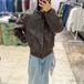 Cooper type A−2 used leather  jacket  SIZE:46R