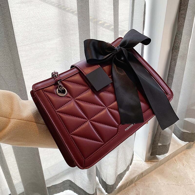 チェーン スクウェア メッセンジャーバッグ 手作りハンドバック32617221952