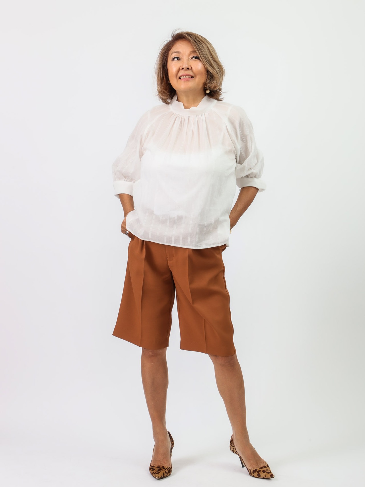 BEATRICE(オーガンジーバックリボンシアーブラウス）