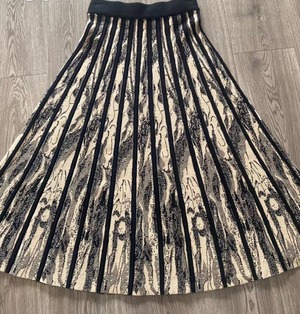 柄プリーツスカート AJ11295-6802