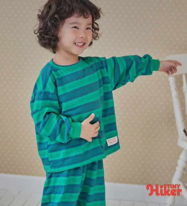 《送料無料》予約:オリバーマルチストライプT【TinyHiker】