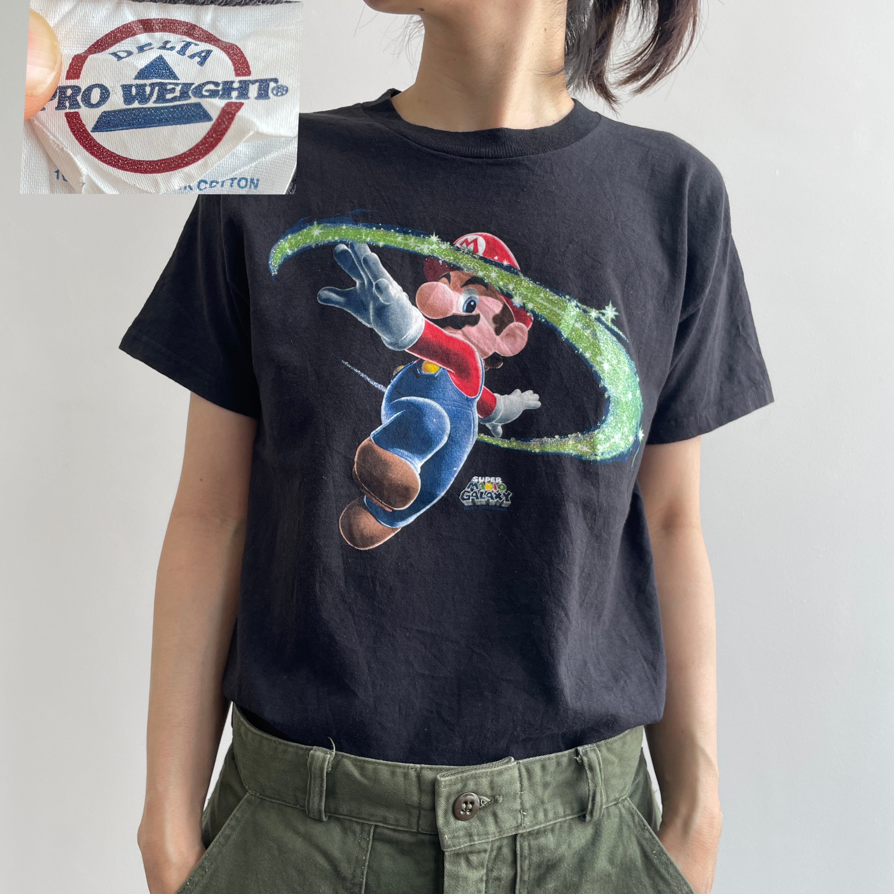 2007 Nintendo MARIO マリオ Tシャツ スカーフェイス 黒 - dzhistory.com