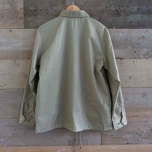 焚き火コーチジャケット　ロゴワッペン【ベージュ】