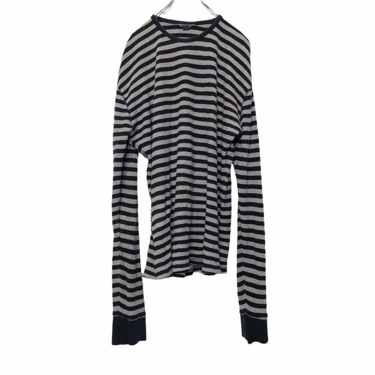 L.O.G.G. H&M サーマル ロンT XLサイズ ビッグサイズ ボーダー柄 長袖T 