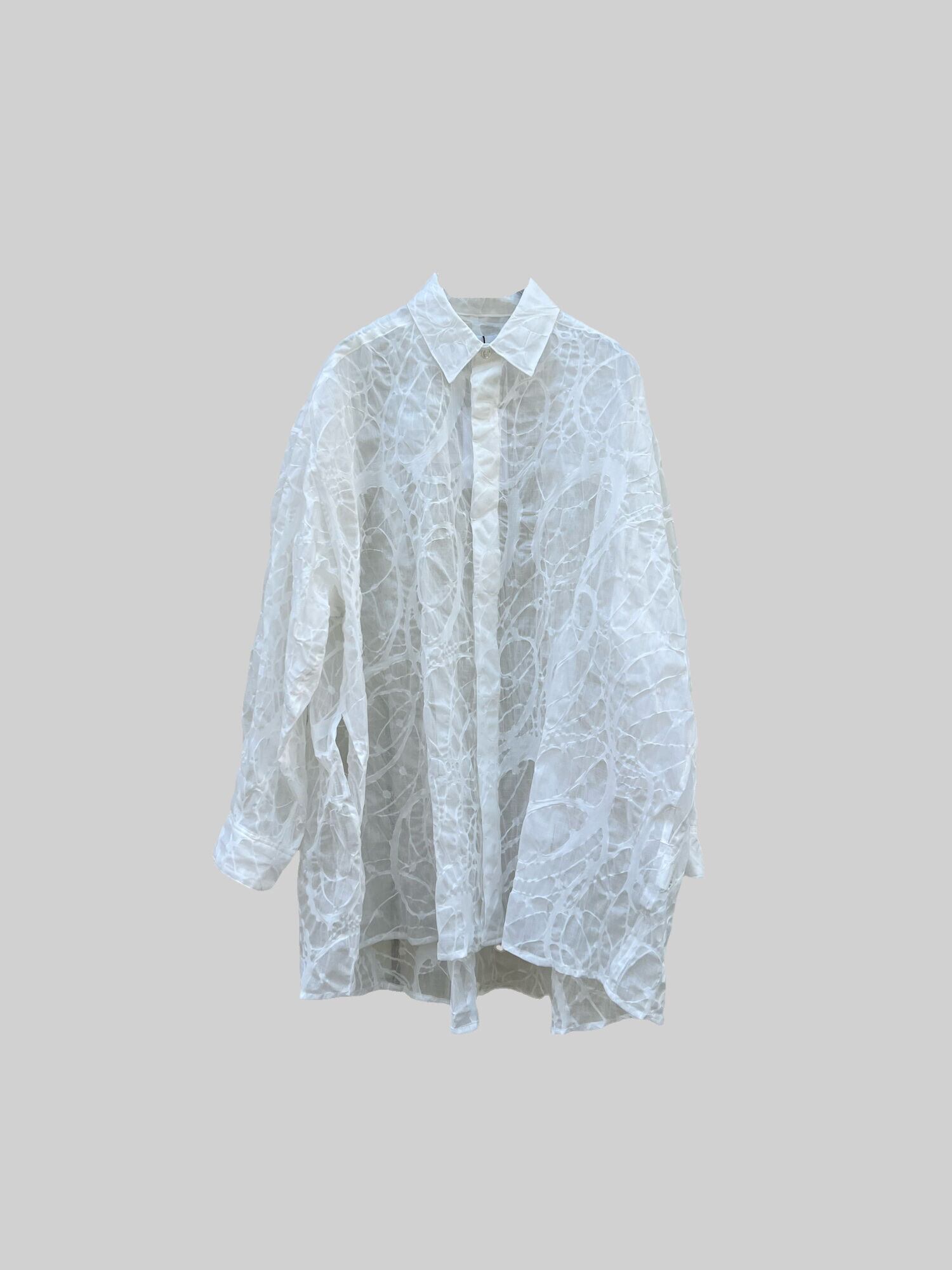 BELPER RIPPLE BIG SHIRT（WHITE） BELPER RIPPLE BIG SHIRT (WHITE) 1614-0922 | IAAAM ONLINE STORE