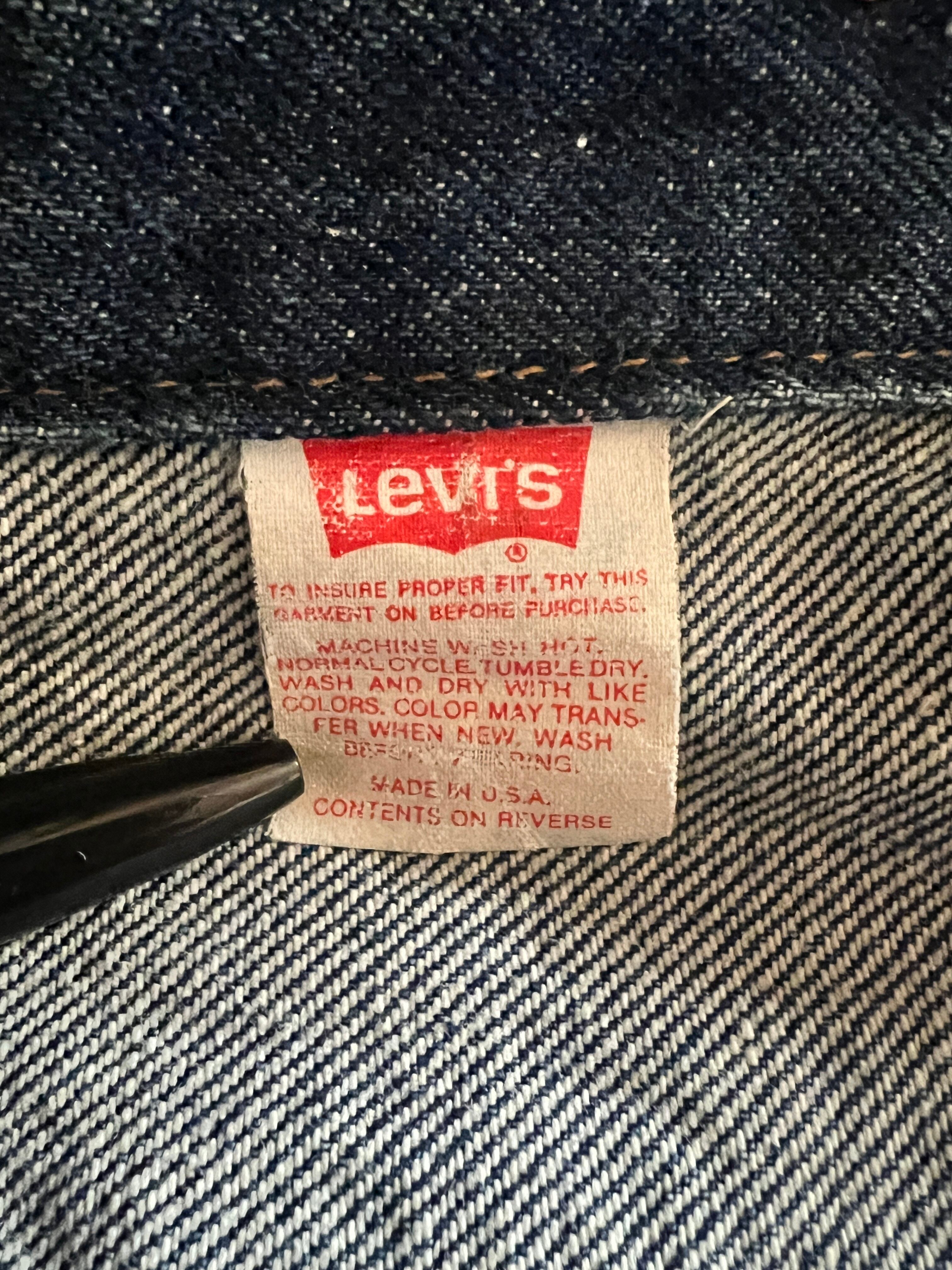 90's Levi's 70506 デニムジャケット 4ポケット 濃青 表記(44) USA製