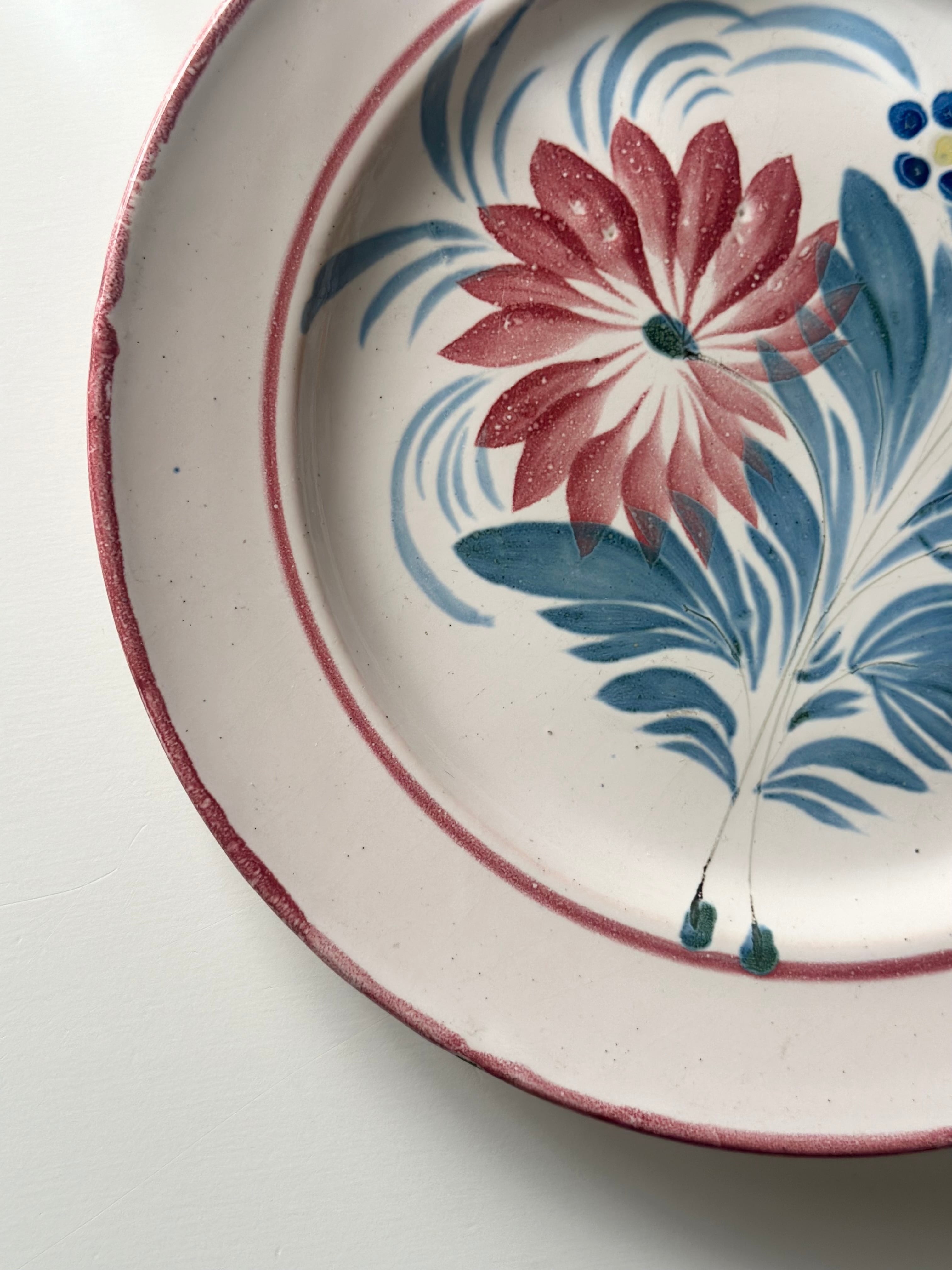 french vintage plate / 花柄のヴィンテージプレート | VIRON antique