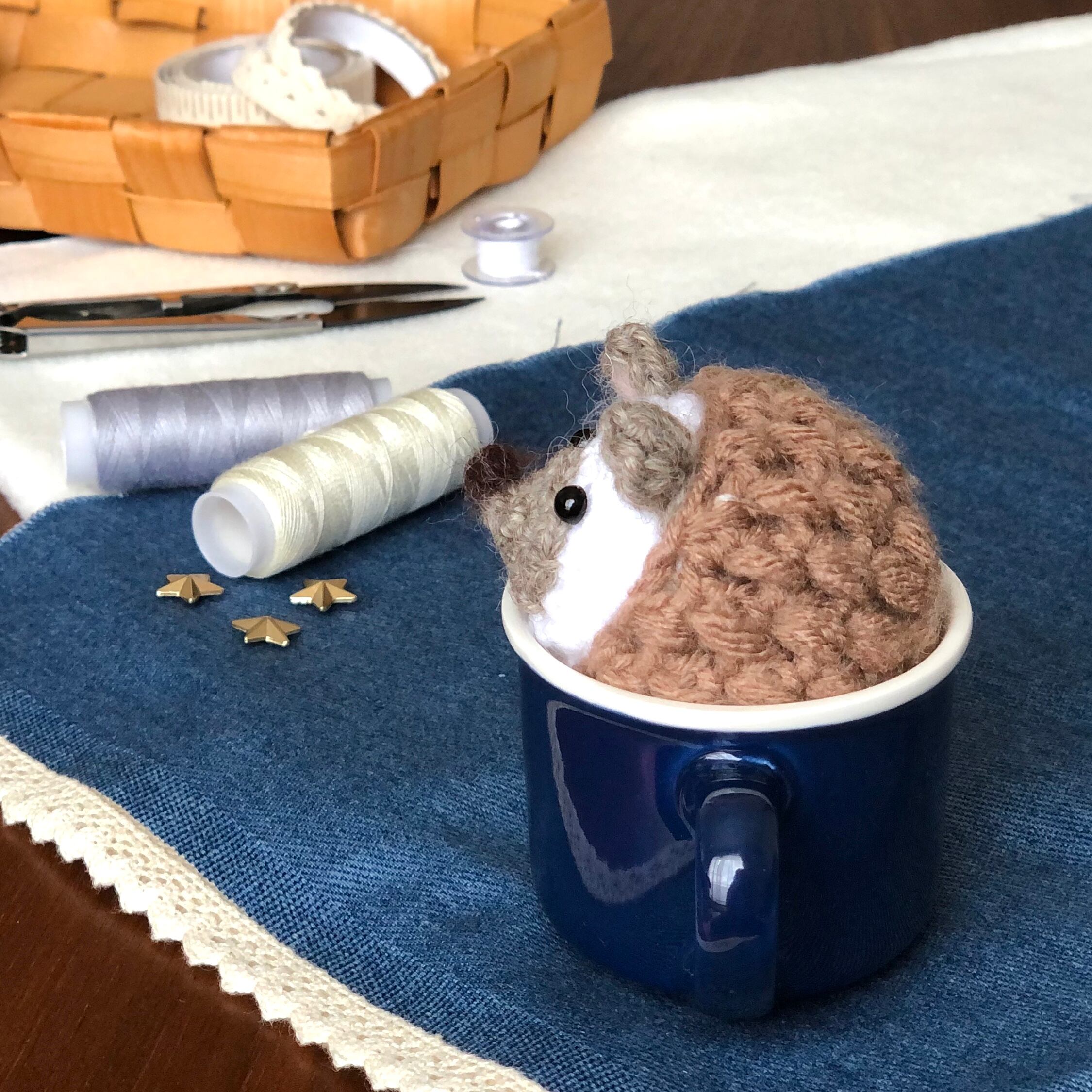 凛*.様 あみぐるみ★ハリネズミくん★ハンドメイド NCKIT-05ハリネズミ あみぐるみキット | ニッケビクターオンラインショップ