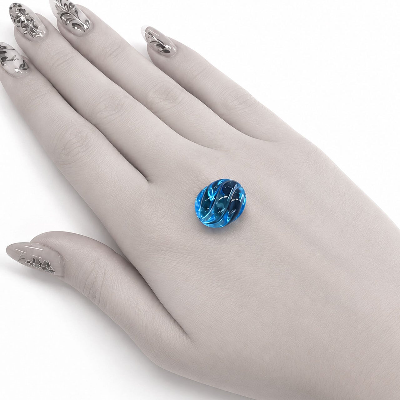 蔵出し！ブルートパーズ 23ct 彫刻ルース | 柳澤商会 ジュエリーショップ