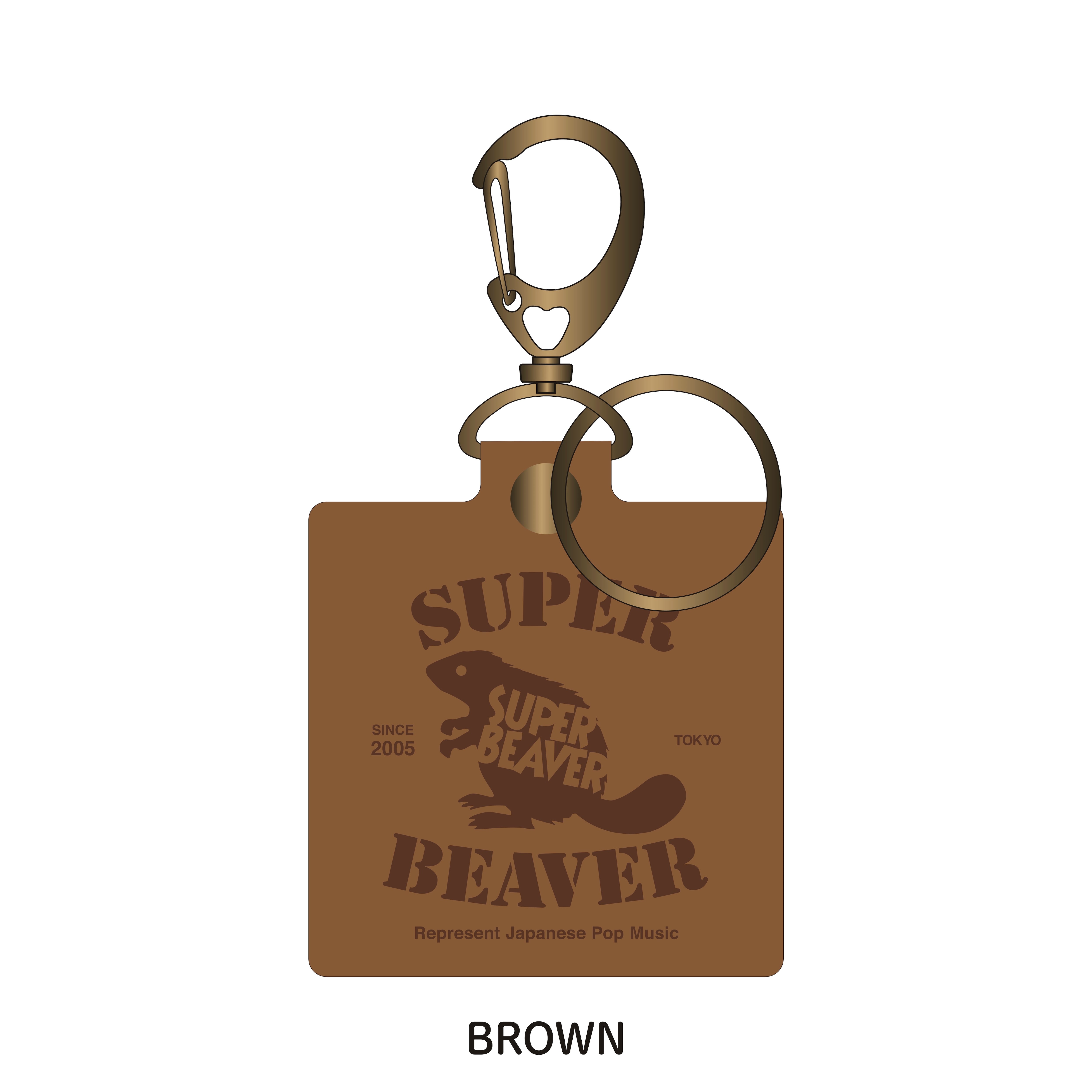 スクエアレザーキーホルダー | SUPER BEAVER OFFICIAL WEBSTORE