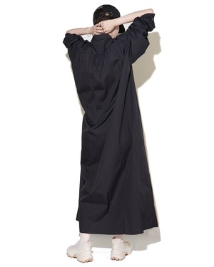 ssstein "LONG SHIRT ONE PIECE〔DARK CHARCOAL〕"