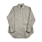 90s 00s Polo by Ralph Lauren ポロ ラルフローレン PHILIP 無地 長袖 ワイシャツ ドレスシャツ 41-84 /ベージュ系 メンズ ビンテージ