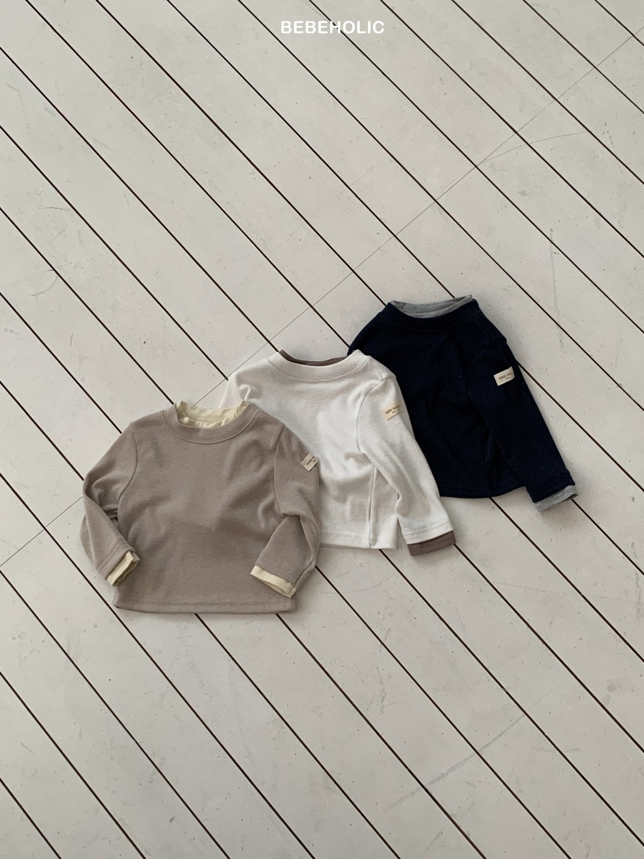 kona layered tee【bebeholic】※2月下旬〜3月上旬発送予定