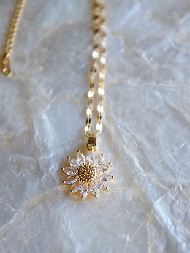 Sunflower necklace(ひまわりネックレス)