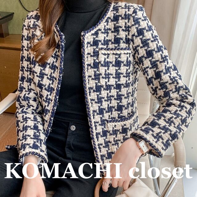 【送料無料】 ジャケット ショートスタイル チェック柄 ノーカラー 入学式 入園式 韓国 レディース オルチャン 袖あり 長袖 細身 柄 格子柄 春 秋 10代 20代 30代 40代 オフィス ビジネス OL 通勤 韓国系 かわいい 大人可愛い きれいめ シンプル 大人 上品 おしゃれ お洒落 大人可愛い 大人女子 こなれ感 キュート 主役級 存在感 抜け感 通学 デート 女子会 お泊まり 休日 旅行 着回し 普段使い 重ね着 コーデ スタイル モテ トレンド