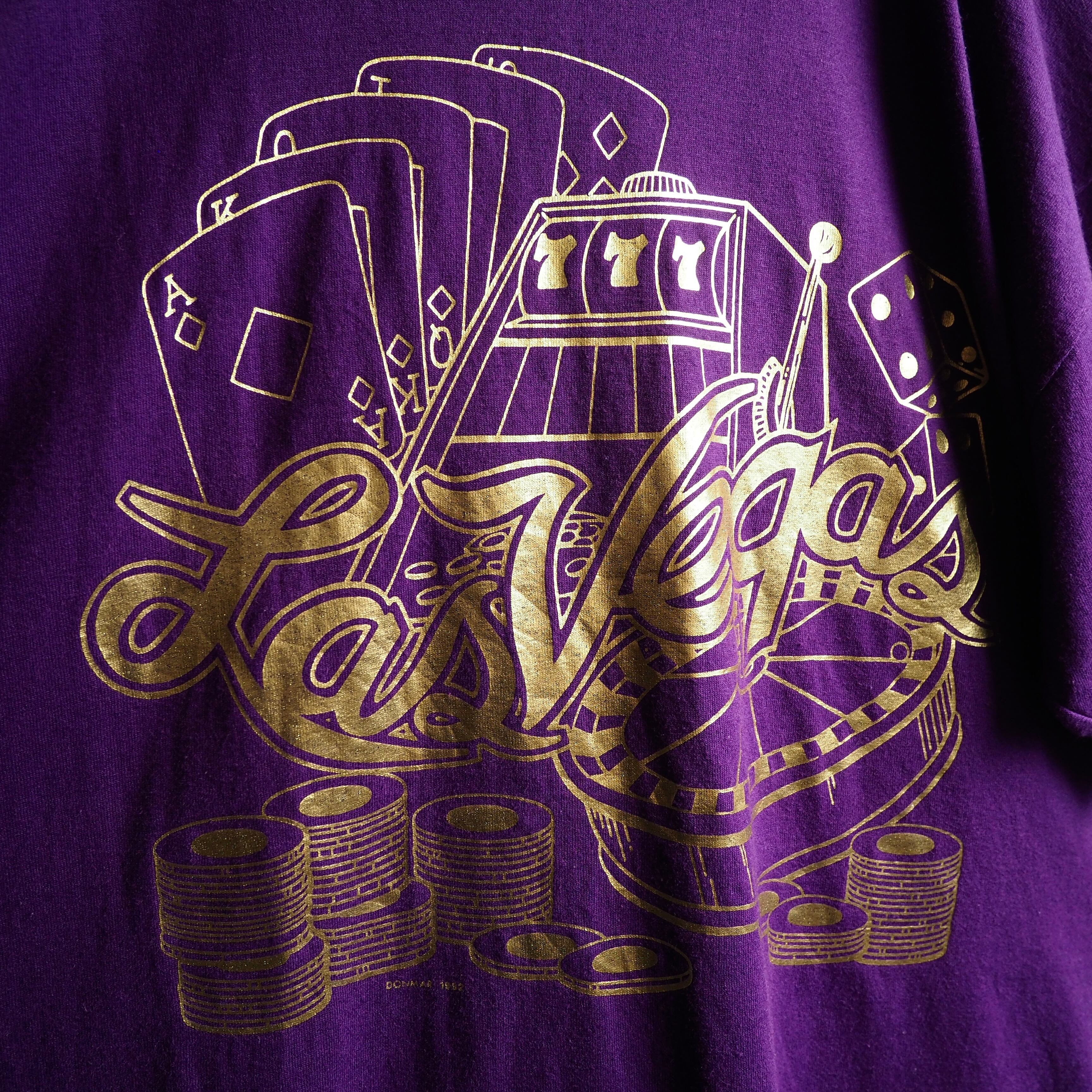 1992s ” Lasvegas ” Casino printed vintage Tee (made in Usa)