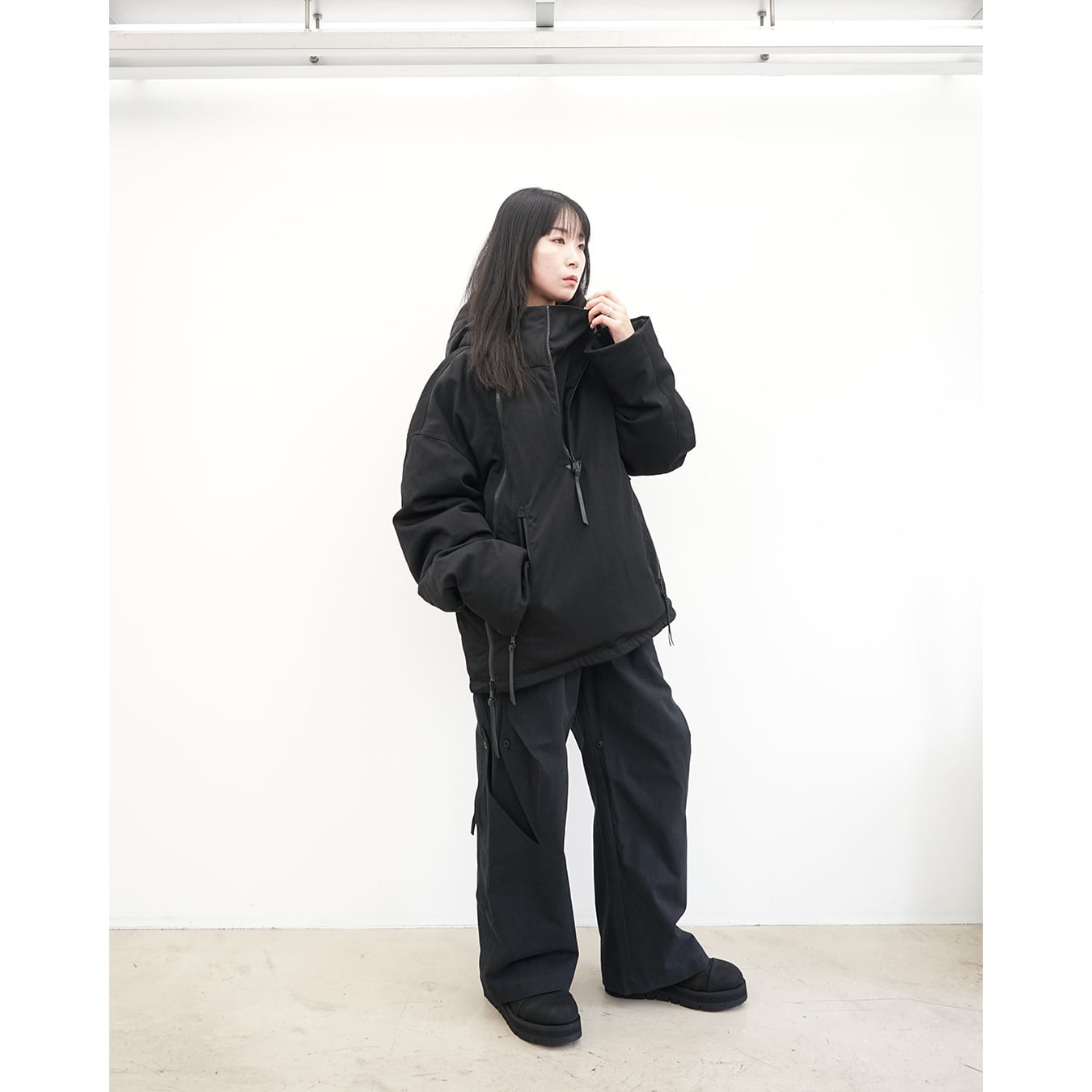 The Viridi-anne] (ザヴィリディアン) VI-3893-06 NYLON/WOOL TWILL