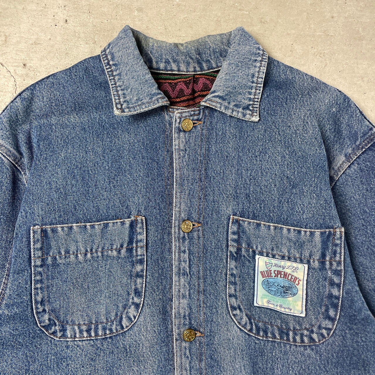 90年代 フランス製 BLUE SPENCER