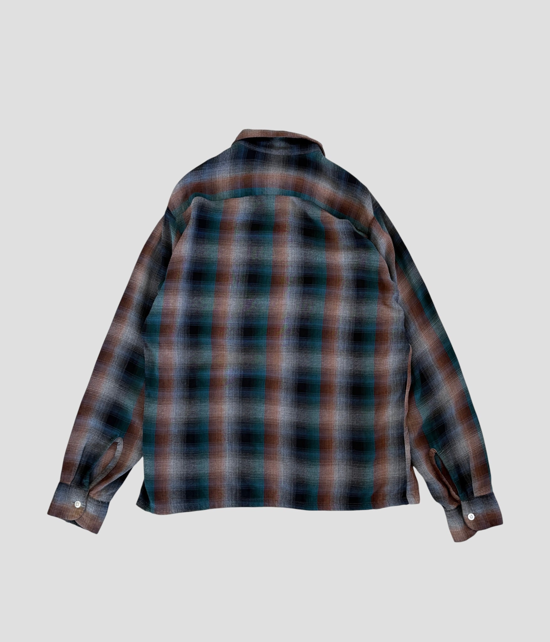 Towncraft- Vintage 60s M Ombre Check Shirt | BEGGARS BANQUET公式