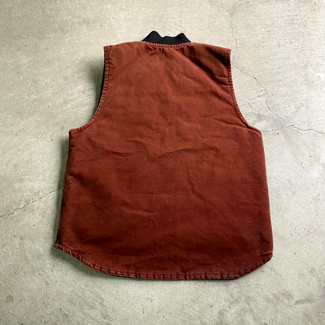 90年代 USA製 Carhartt カーハート ダック地 ベスト キルティング 