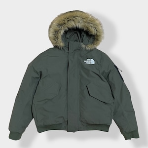 【THE NORTH FACE】 STOVER JACKET グースダウン 550フィル US限定 日本未発売 カーキ 刺繍ロゴ  DRY VENT カーキ アウター L アウトドア ノースフェイス US古着