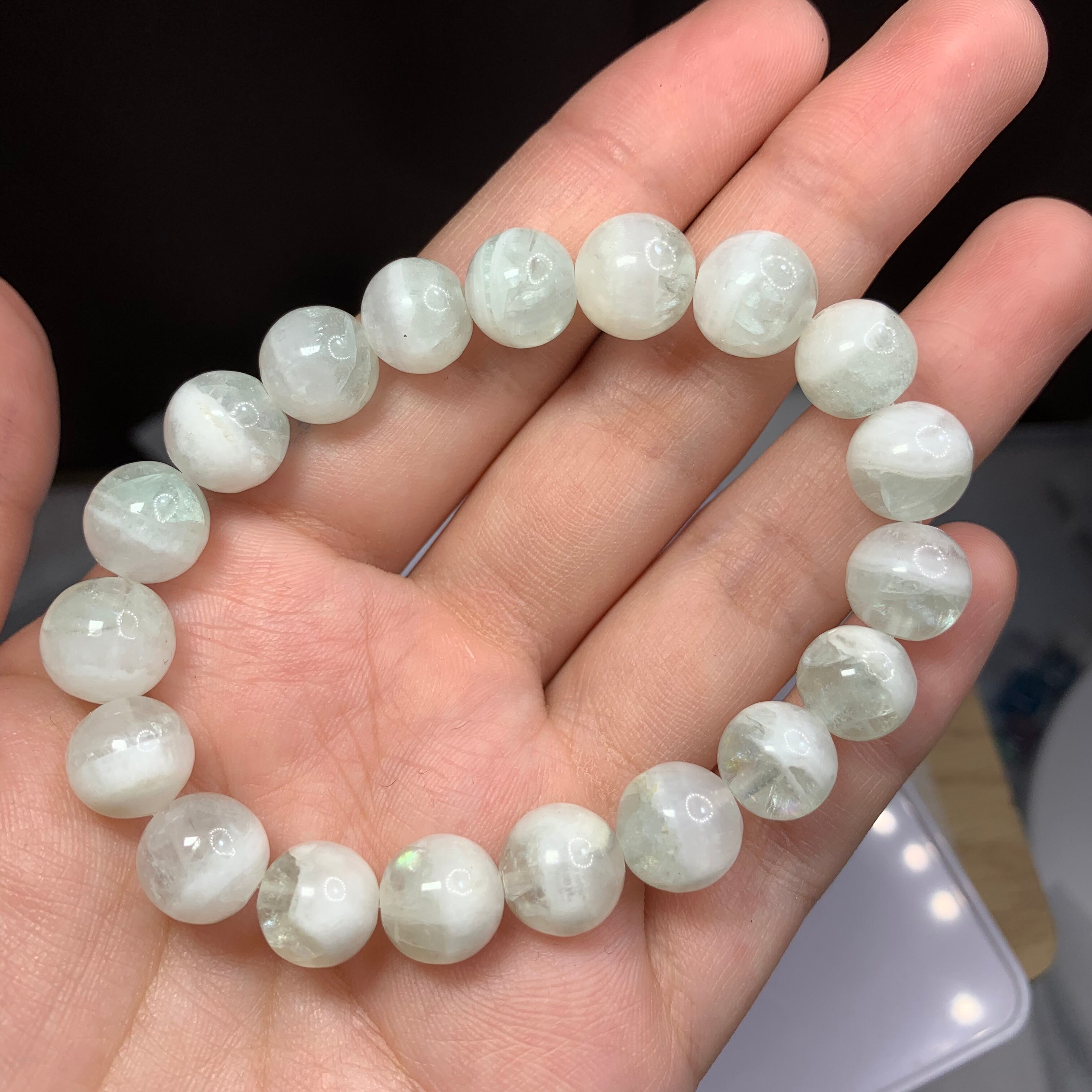 綺麗なバイカラー✩フローライトシリカブレスレット | Naturaltreasure