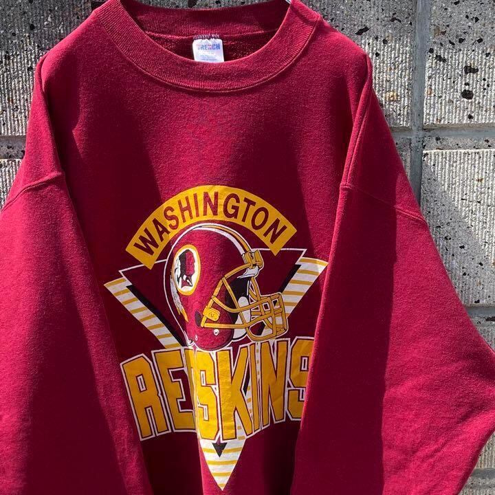 【XLサイズ】USA製 90s NFL WASHINGTON REDSKINS 古着スウェット