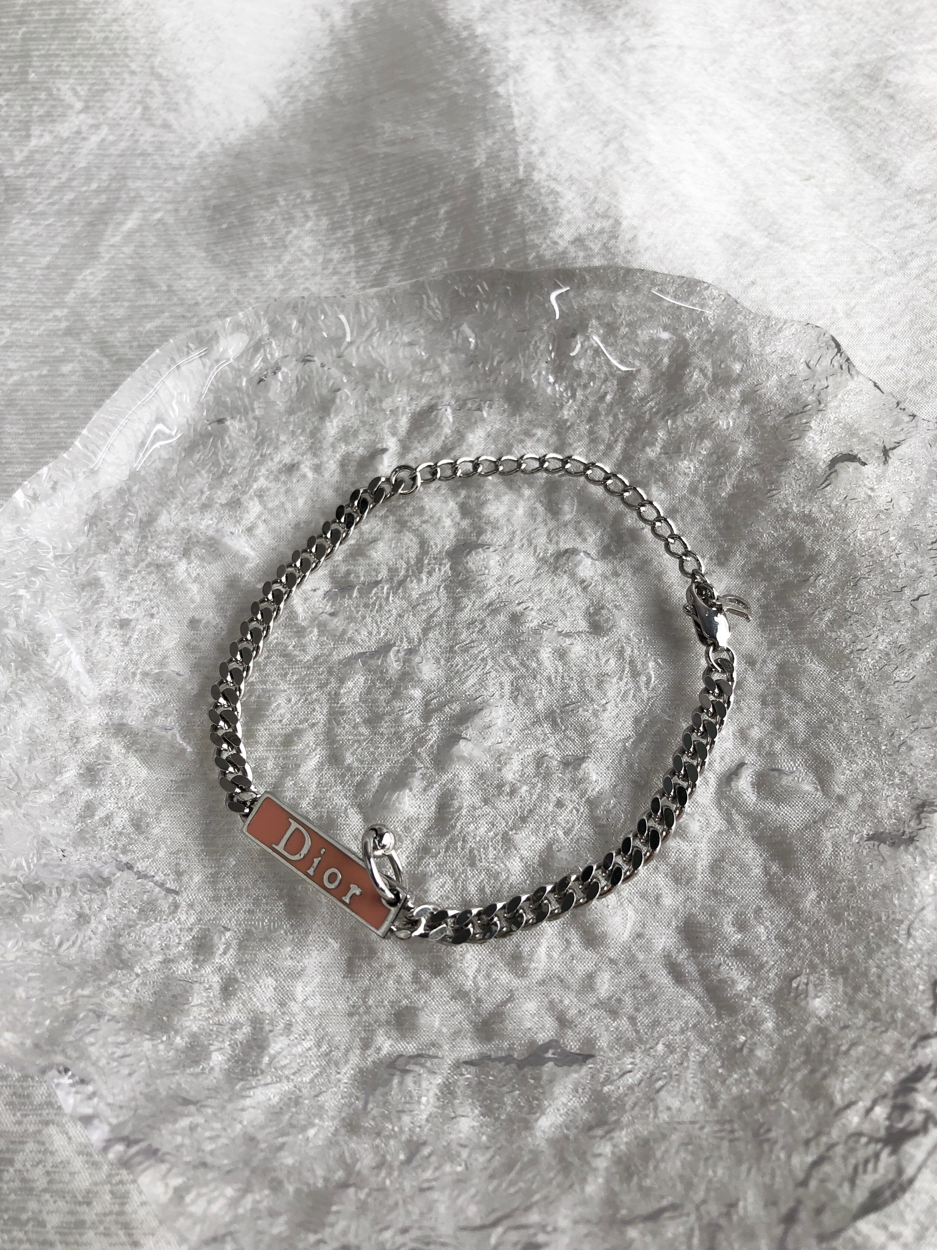 Christian Dior クリスチャン ディオール ブレスレット シルバー ロゴ