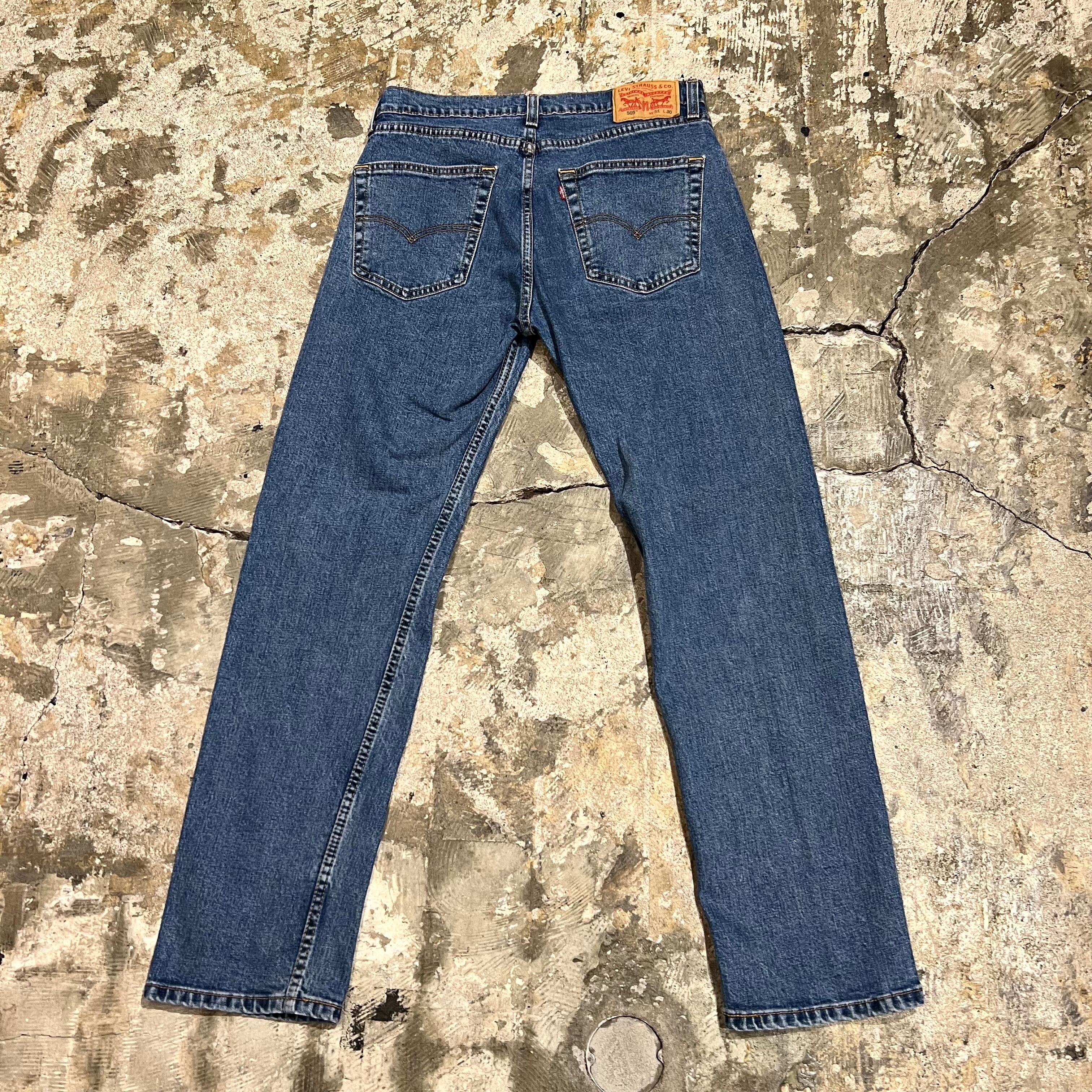 size31×30 Levi's 505 リーバイスデニムパンツ インディゴ 古着 古着屋