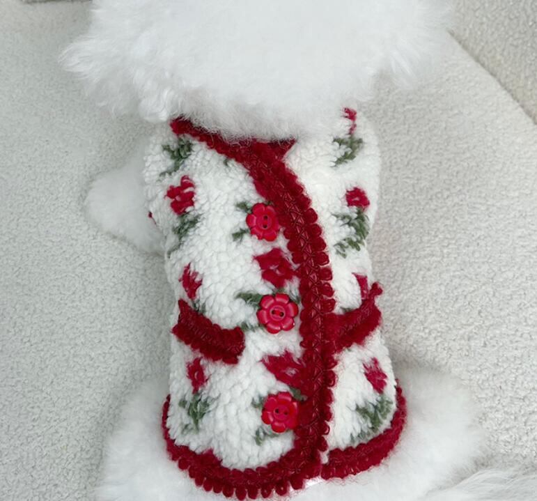 《予約》1102038 もこもこフラワーベスト