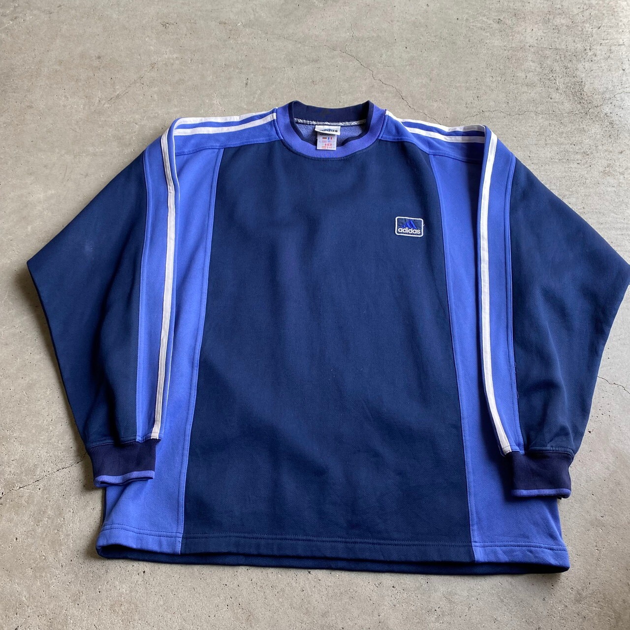 90年代 adidas アディダス ジャージ 裏起毛 メンズXL相当 古着 プル 