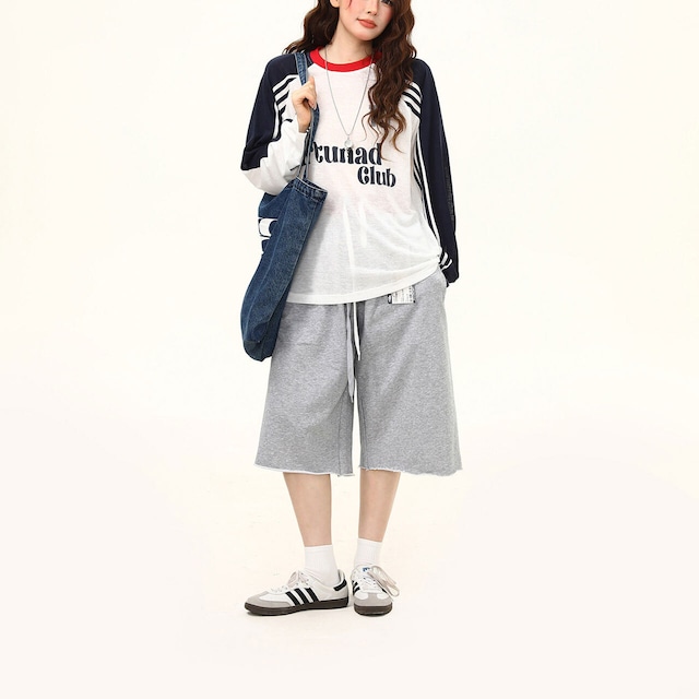 ラグランサイドラインストリートロングスリーブTシャツ 1col R02440
