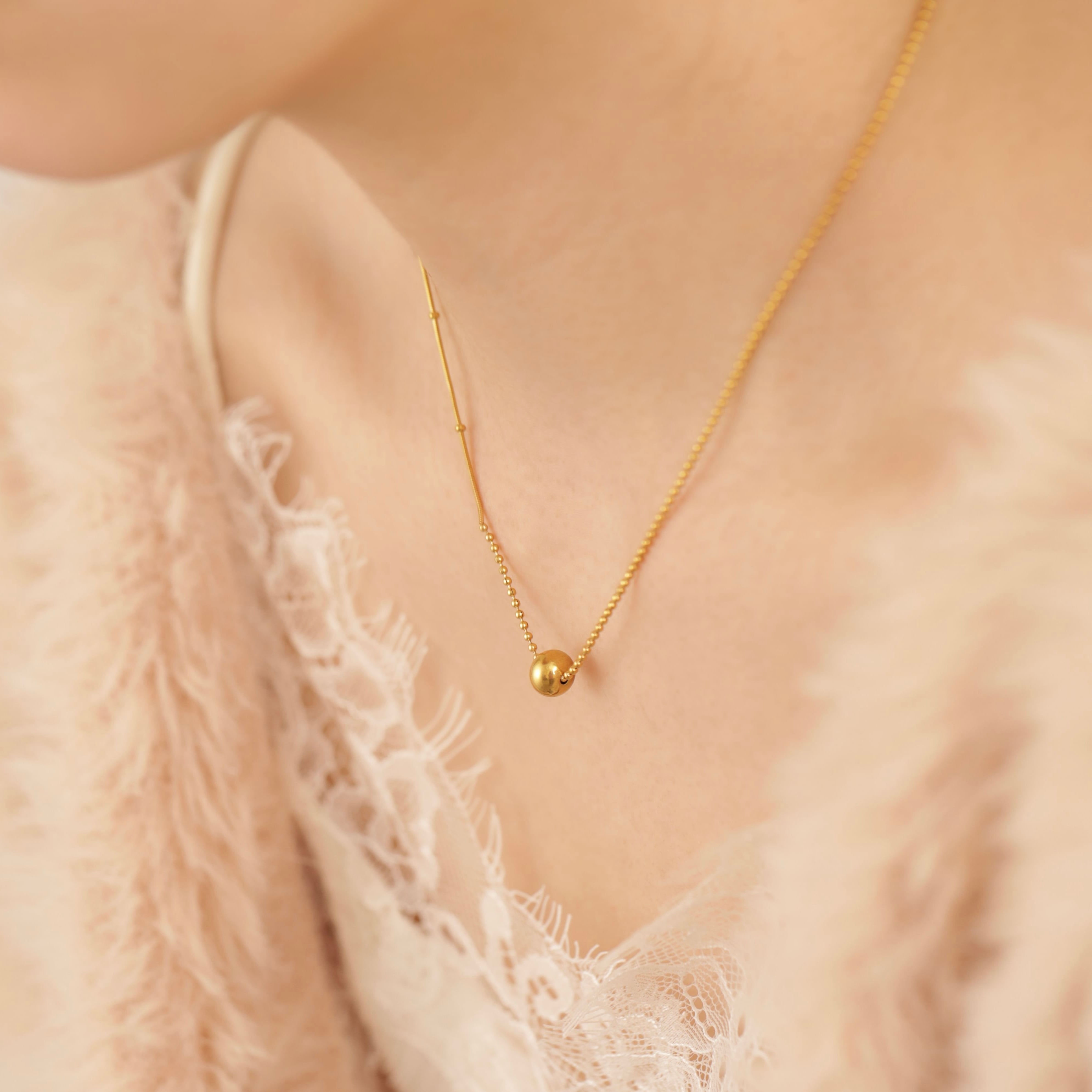 316L snake dot ball necklace #19⭐︎