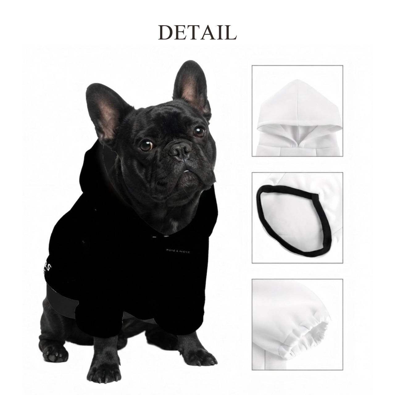 【受注生産・オリジナル】Dog Hoodie BLACK