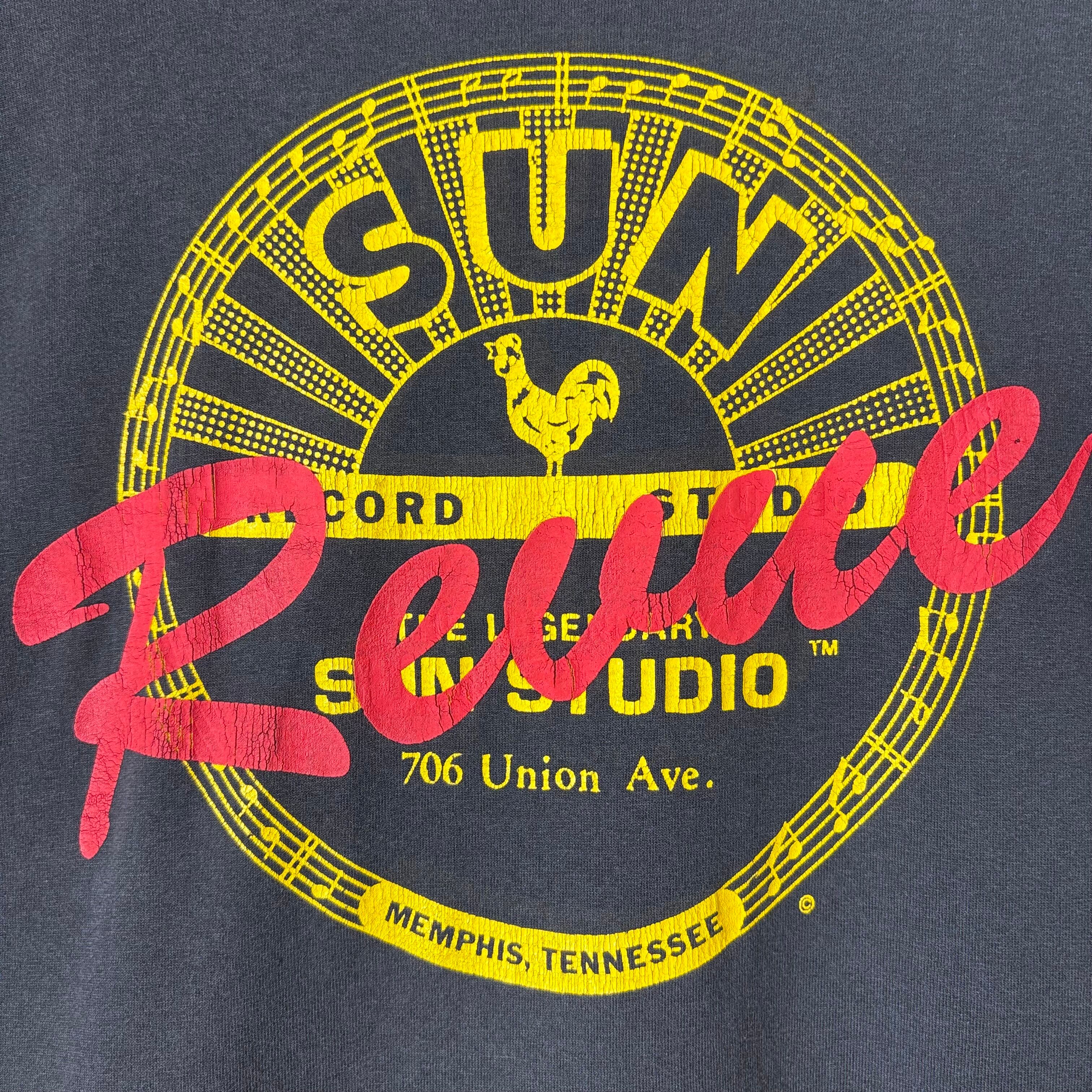 90 サンスタジオ SUN STUDIO ビンテージTシャツ サン レコード USA製 