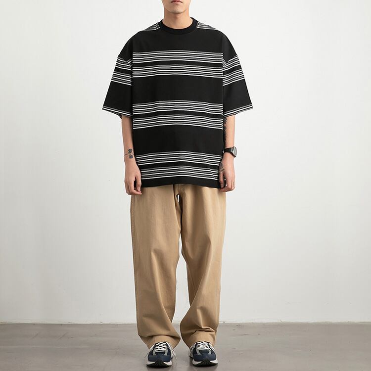 ★AMERICAN WIDE STRIPE T-SHIRT　　　A0627