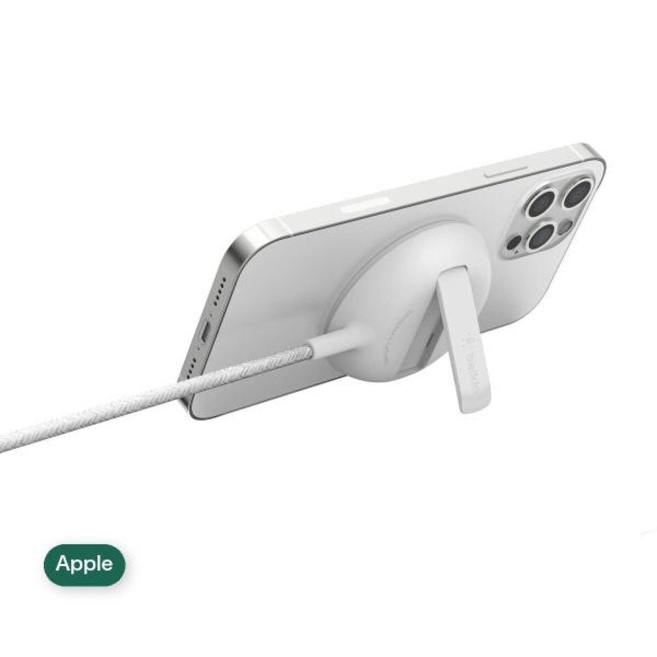 【2セット】Belkin BoostCharge PRO MagSafe認証ポータブルワイヤレス充電パッド 15W