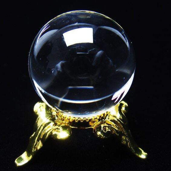 水晶 丸玉 ブラジル産 20mm 一点物 141-6356