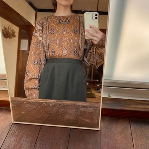 Mosaic paisley knit