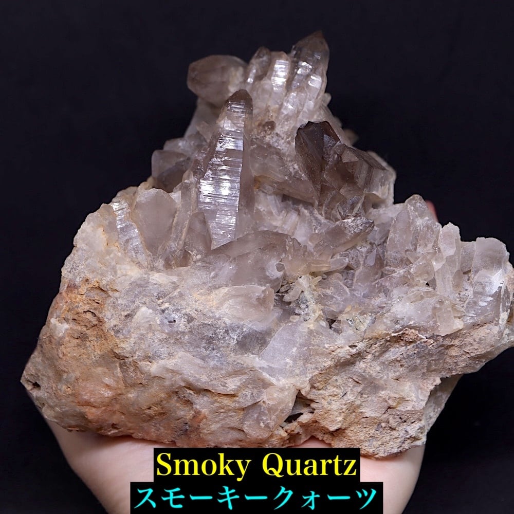特大！1kg超え! スモーキークォーツ 煙水晶 1365g SQZ154 鉱物 原石