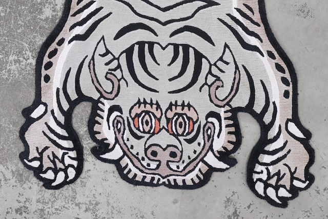 Tibetan Tiger Rug 《Sサイズ•シルク・オリジナル2・ナチュラルサンド314》チベタンタイガーラグ