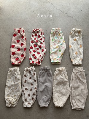 【予約販売】bong bong pants【L】〈Aosta〉