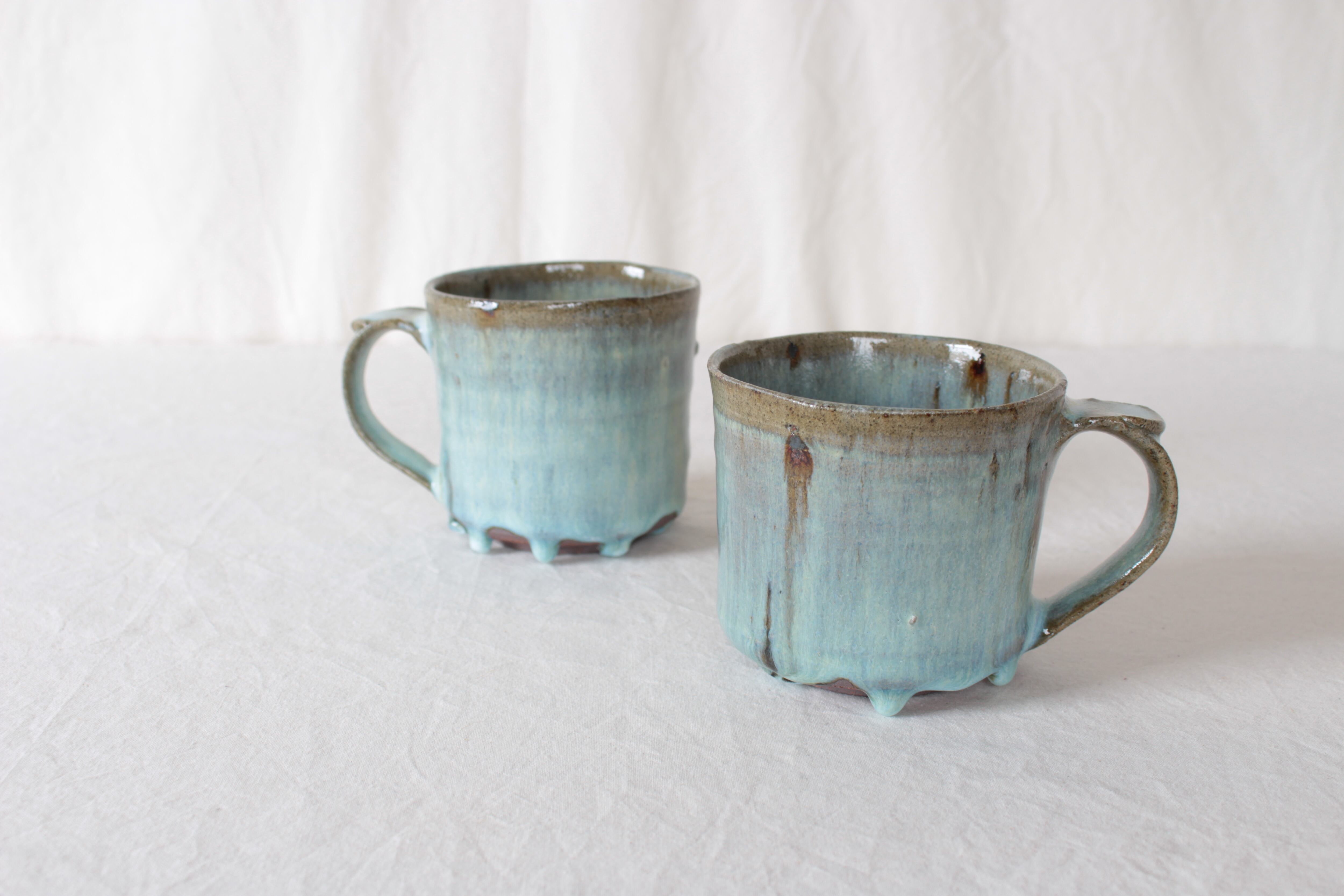 【田山健司】糠白 マグカップ A・B