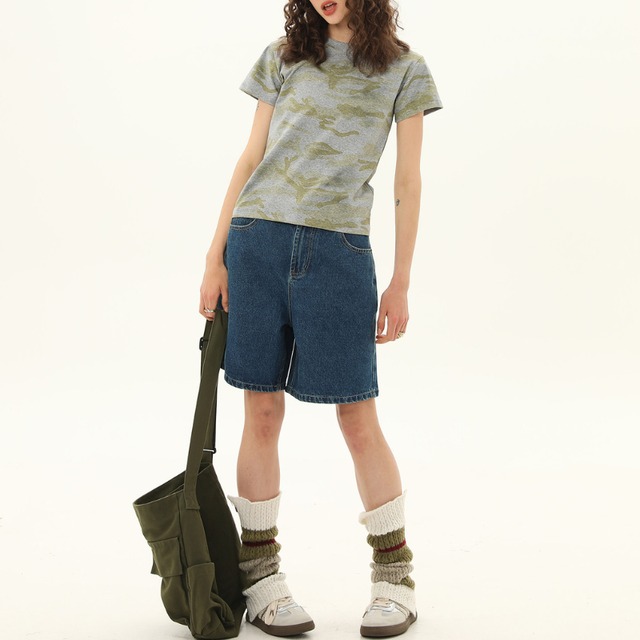 gray-toned short-sleeved tee　グレーニュアンス半袖ティー　J1806