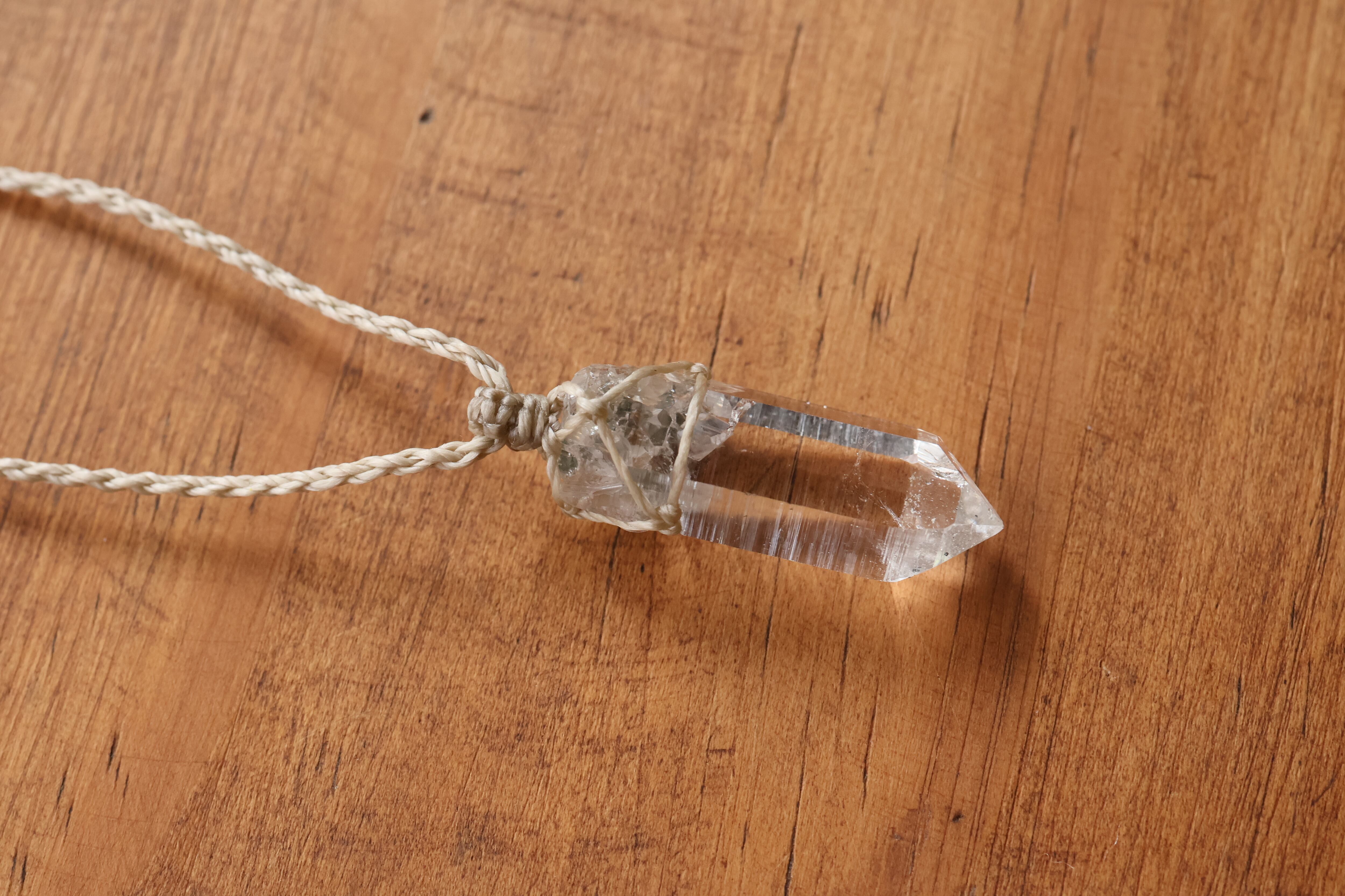 ヒマラヤ水晶ネックレス マニハール産 | 石垣島の夜光貝アクセサリーと